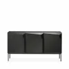 Ethnicraft Stairs sideboard 3 dörrar Svartbetsad ek 150x80x46 cm