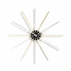 Clearance Vitra Star Clock väggklocka Krom-Mässing