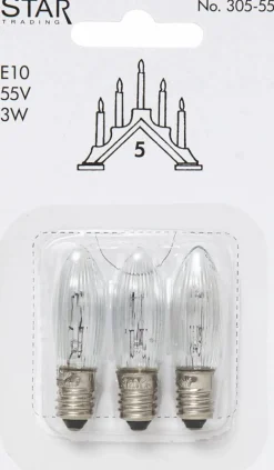 Sale Star Trading reservlampa E10 3-pack 305-55 (5-armad)