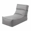 New blomus STAY loungefåtölj sittpuff 60x120 cm Stone