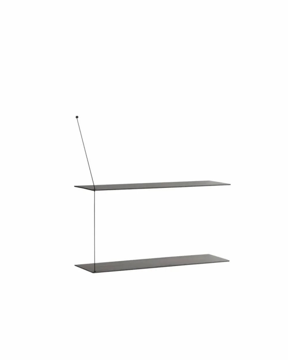 Woud Stedge hylla 80 cm Svartmålad ask