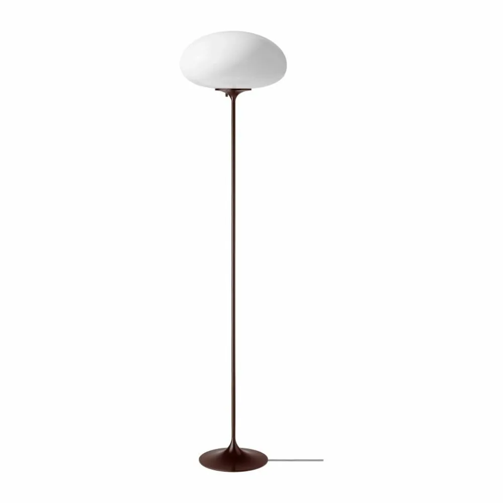 GUBI Stemlite golvlampa Black red-opalglas 150 cm