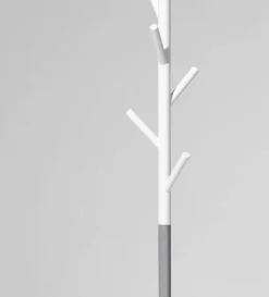 SMD Design Sticks klädhängare - golv vit-silver