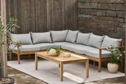 New 1898 Stockaryd hörnsoffa teak/light grey