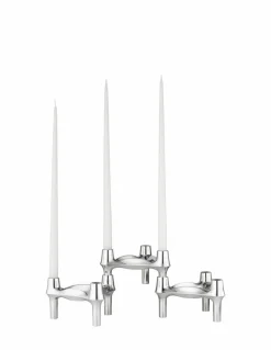 STOFF Nagel BMF ljusstake 3-pack Krom