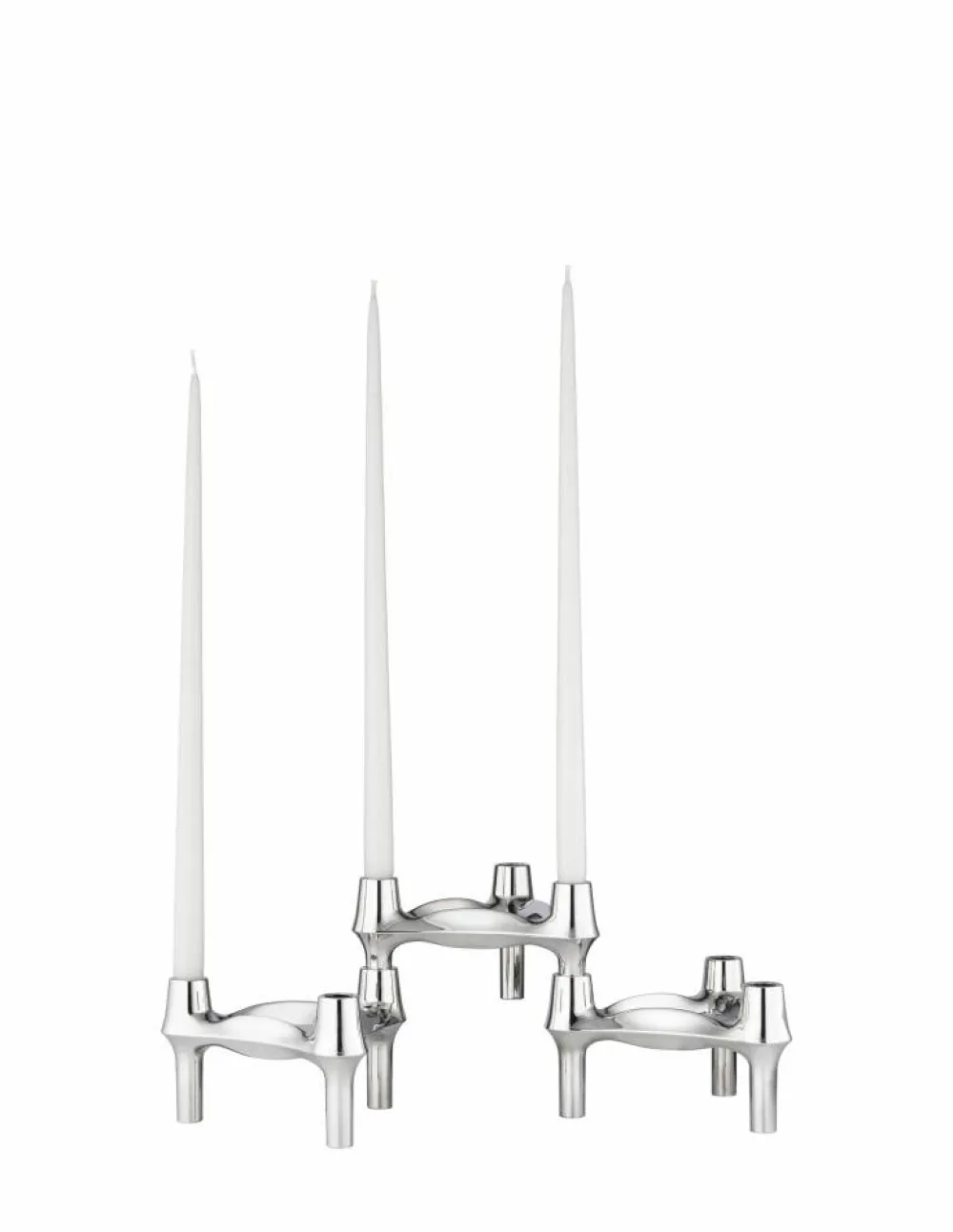 STOFF Nagel BMF ljusstake 3-pack Krom
