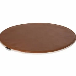 Fritz Hansen Stolsdyna i läder till Sjuan-stolen Walnut