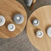 Hot Scandi Living Stone ljuslykta Ø9 cm Vit