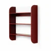 TÔNN furniture Strapats vägghylla 62x73 6 cm Burgundy