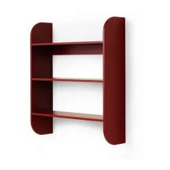 TÔNN furniture Strapats vägghylla 62x73 6 cm Burgundy