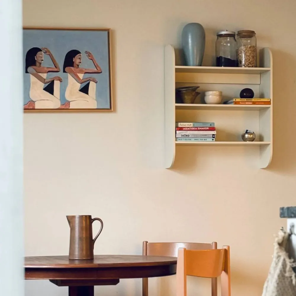 Sale TÔNN furniture Strapats vägghylla 62x73 6 cm Off-white