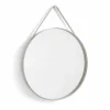 Outlet HAY Strap Mirror spegel Ø70 cm Light grey