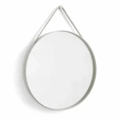 Outlet HAY Strap Mirror spegel Ø70 cm Light grey