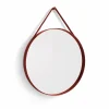 Outlet HAY Strap Mirror spegel Ø70 cm Red