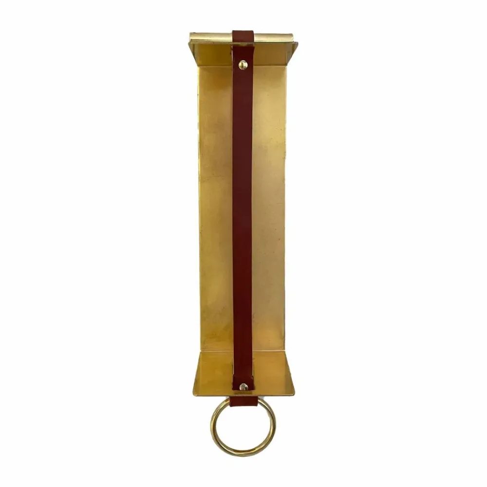 New KLONG Strapp vägghylla 10x33 cm Brass