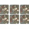 Hot Pimpernel Strawberry Thief glasunderlägg 6-pack Brun