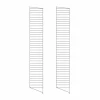 String golvgavel Mörkgrå 200x30 cm 2-pack