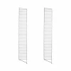 String golvgavel svart 200x30 cm 2-pack
