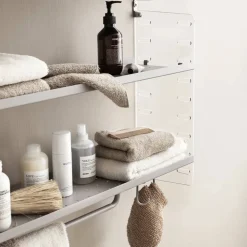 String hylla badrum beige & plex - Kombination F