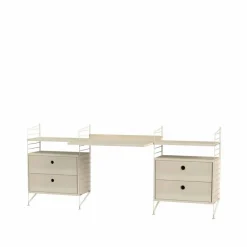 Clearance String kontor ask & beige - Kombination C