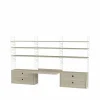 Outlet String kontor ask & vit - Kombination F