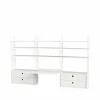 String kontor vit & beige - Kombination F