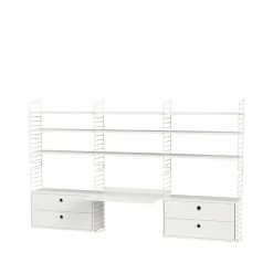 String kontor vit & beige - Kombination F