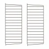 String väggavel Mörkbrun 75x30 cm 2-pack