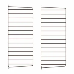 String väggavel Mörkbrun 75x30 cm 2-pack