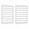 Clearance String väggavel Mörkgrå 50x30 cm 2-pack
