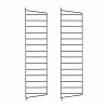String väggavel Svart 75x20 cm 2-pack