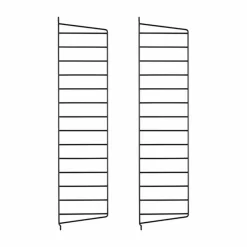 String väggavel Svart 75x20 cm 2-pack