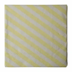 DBKD Stripe pappersservett 33x33 cm 20-pack Creme
