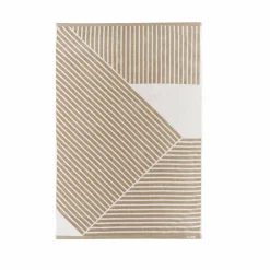 Clearance NJRD Stripes badhandduk 100x150 cm Beige
