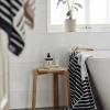 Clearance NJRD Stripes badhandduk 100x150 cm Blå