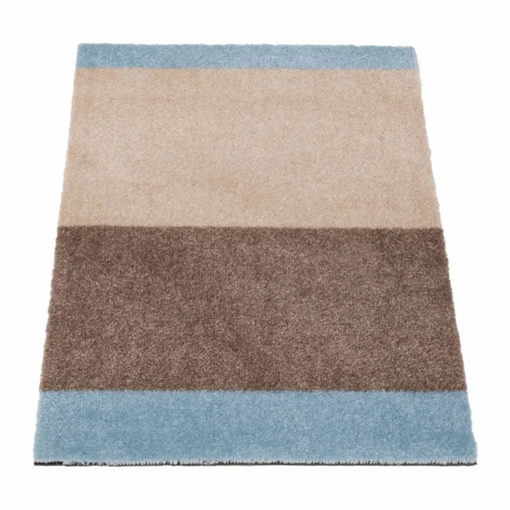 Hot tica copenhagen Stripes dörrmatta horisontell Ivory-sand-blue 40x60 cm