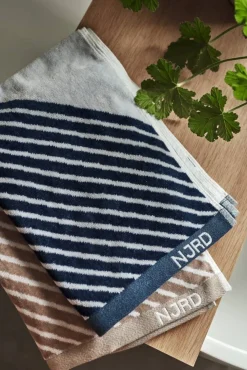 Discount NJRD Stripes handduk 50x70 cm Blå