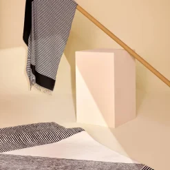 NJRD Stripes ullmatta naturvit 170x240 cm