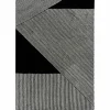 NJRD Stripes ullmatta svart 200x300 cm