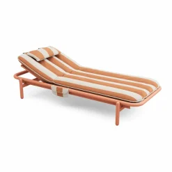 Fatboy Sunbun dagbädd Terracotta-stripe orange 212x97x39 cm