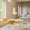 Fritz Hansen Superellips B614 matbord aluminiumkant White laminate-chrome