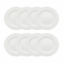 Rörstrand Swedish Grace assiett Ø17 cm 8-pack - Snö (vit)