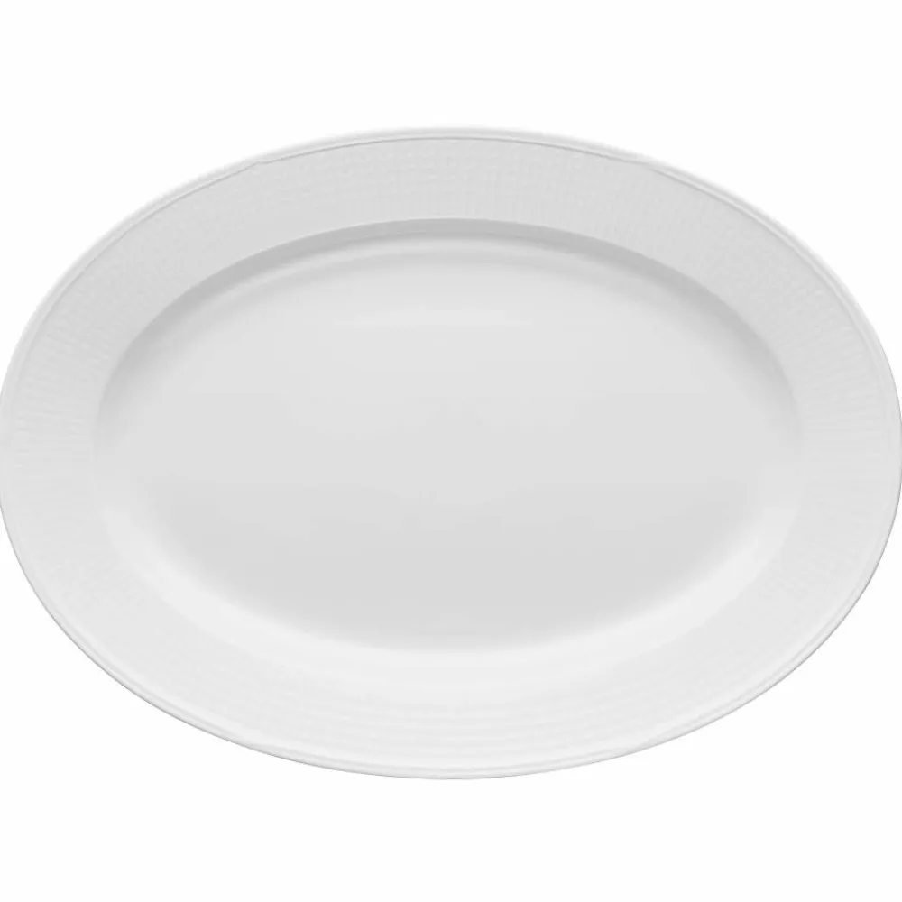 Rörstrand Swedish Grace fat oval 29x40 cm Snö (vit)