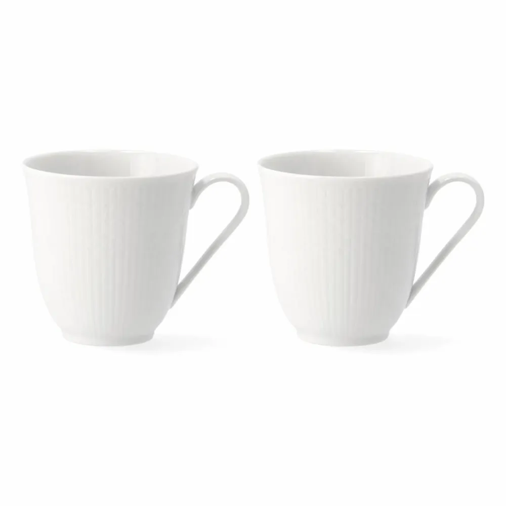 Clearance Rörstrand Swedish Grace mugg 30 cl 2-pack snö (vit)