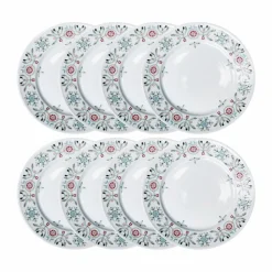 Rörstrand Swedish Grace Winter tallrik Ø27 cm 8-pack - Vit