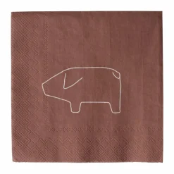 Discount DBKD Swedish pig pappersservett 33x33 cm 20-pack Red