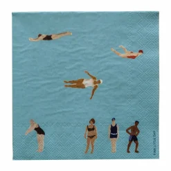Fine Little Day Swimmers pappersservetter 33x33 cm 25-pack Multi