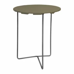 New Grythyttan Stålmöbler Table 6B bord Ljusgrön ek-varmförzinkat stativ Ø60 cm