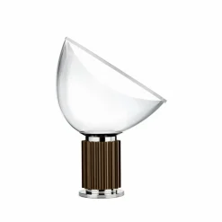 Flos Taccia Small bordslampa LED 48 5 cm Brons-glaskupa