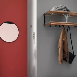 Essem Design Tamburin hatthylla 60 cm Ek-svart
